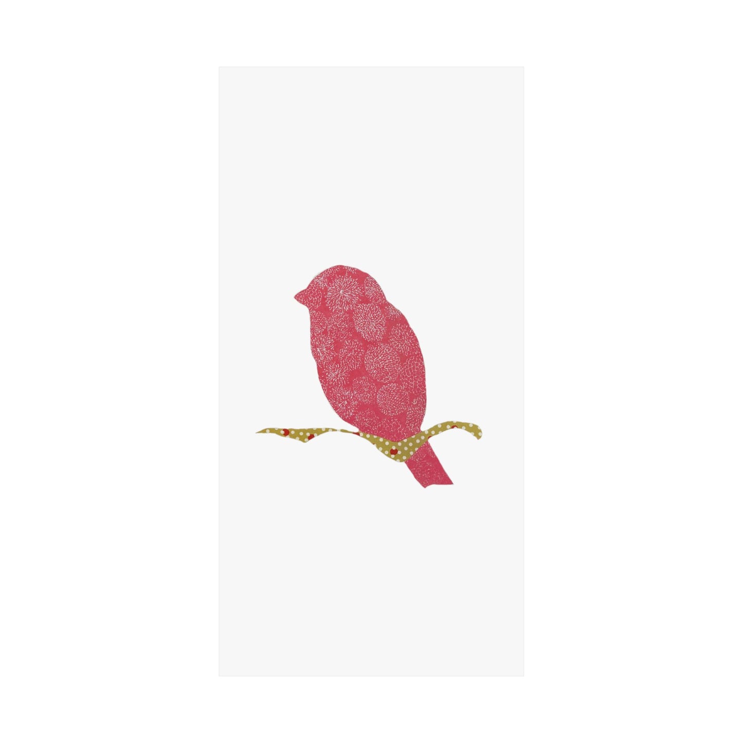 Silhouette POD - Pink Bird - Matte Vertical Posters