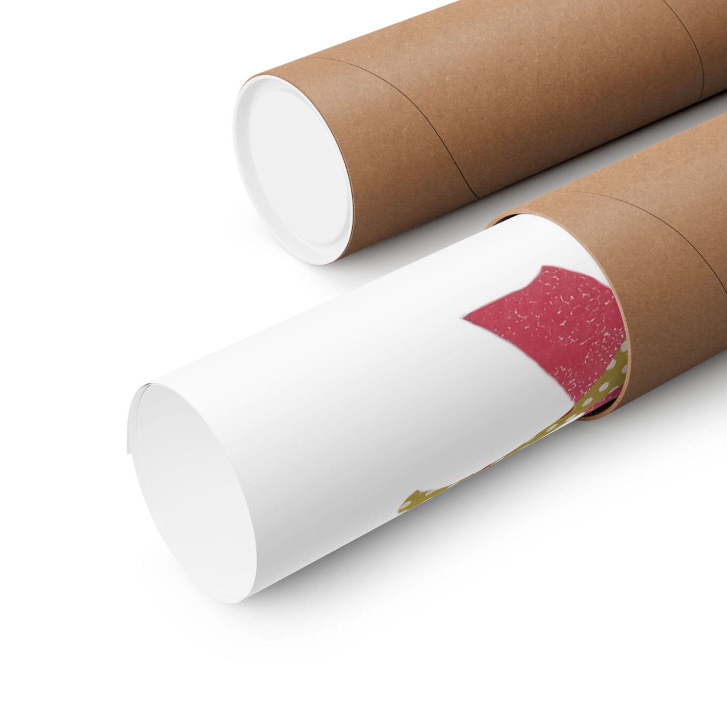 Silhouette POD - Pink Bird - Matte Vertical Posters