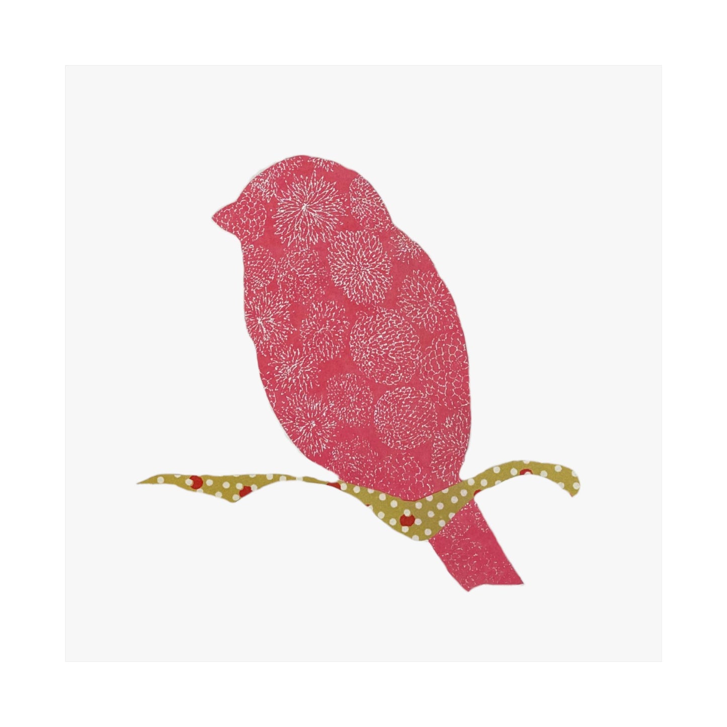 Silhouette POD - Pink Bird - Matte Vertical Posters